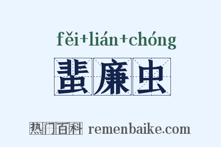 蜚廉虫是什么意思的图片